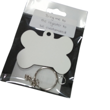 Load image into Gallery viewer, Custom Dog Bone Keychain