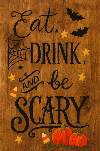 Halloween/Fall Wooden Sign Decor - Wednesday October 15th 2025 1:00 PM