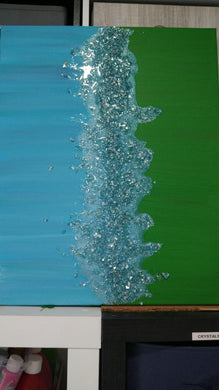 Crushed Glass Abstract Art 16x20 - Thursday September 18th 2025 6:00PM