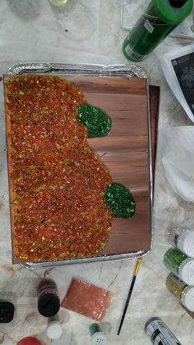 Crushed Glass Canvas Pumpkins - Tuesday October 14th 2025 1:00PM