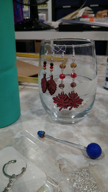 Paint Your Own Laser Cut Leaf Earrings - Friday September 19th 2025 11:00AM