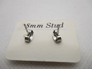 8MM Hypoallergenic Stainless-Steel Small Sunflower With Some Glitter Stud Earrings (Not a real dried flower)