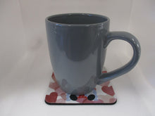 Load image into Gallery viewer, Set of 4 Absorbent Neoprene Square Coasters For Home/RV- Valentine Gnome With Hearts